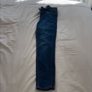 medium dark wash jeans
